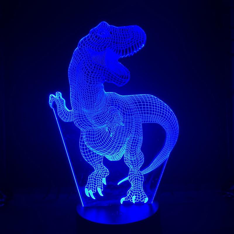 Dinosaur Animal 3D Illusion Lamp Night Light