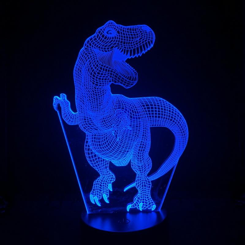Dinosaur Animal 3D Illusion Lamp Night Light