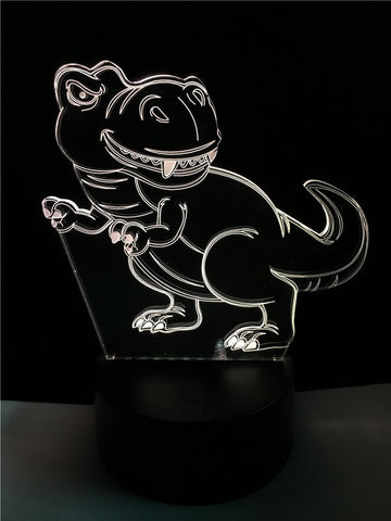 Image of Dinosaur Tyrannosaurus Rex 3D Illusion Lamp Night Light