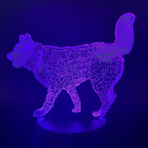 Image of dog Animal 3D Illusion Lamp Night Light