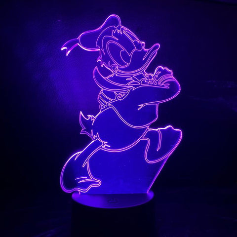 Image of Donald Duck 3D Illusion Lamp Night Light