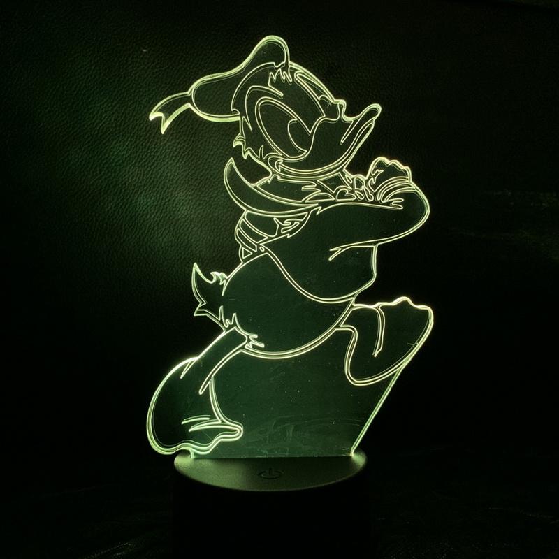 Donald Duck 3D Illusion Lamp Night Light