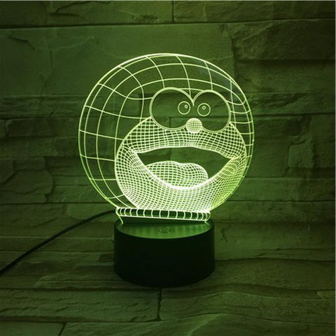 Image of Doraemon Animal Cat 3D Illusion Lamp Night Light