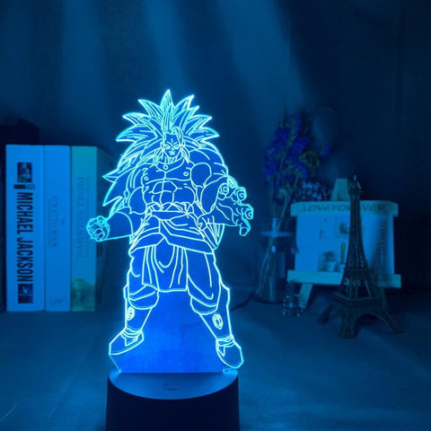 Image of Dragon Ball Broly Figure 3D Illusion Lamp Night Light