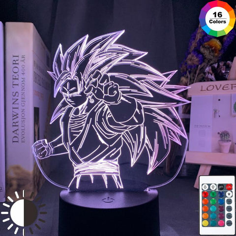 Image of Dragon Ball Goku Figure 3D Illusion Lamp Night Light