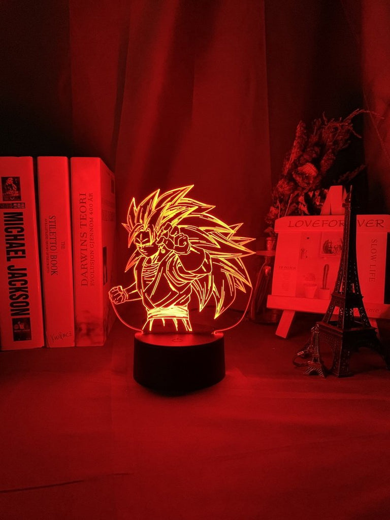 Dragon Ball Goku Figure 3D Illusion Lamp Night Light