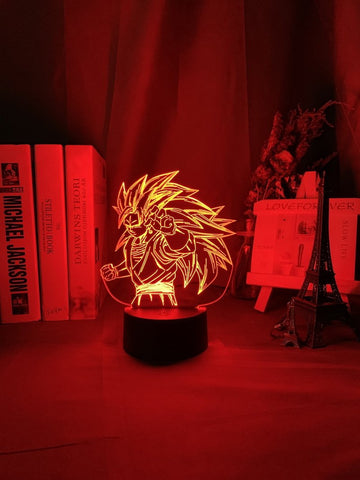 Image of Dragon Ball Goku Figure 3D Illusion Lamp Night Light