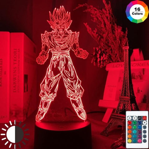 Image of Dragon Ball Goku Super Saiyan Figure 01 3D Illusion Lamp Night Light