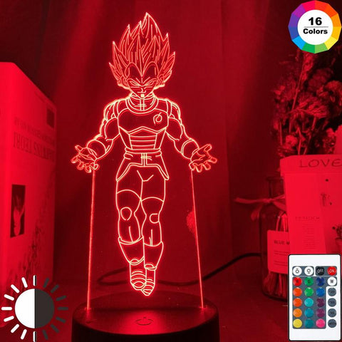 Image of Dragon Ball Vegeta IV Figure 01 3D Illusion Lamp Night Light