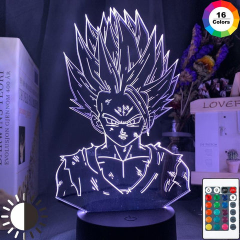 Image of Dragon Ball Z Gohan Figure 3D Illusion Lamp Night Light