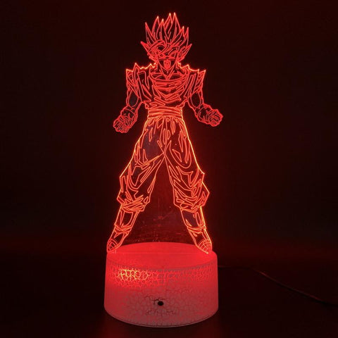 Image of Dragon Ball Z Goku Figure 01 3D Illusion Lamp Night Light