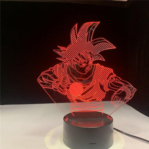 Image of Dragon Ball Z Goku Figure 02 3D Illusion Lamp Night Light