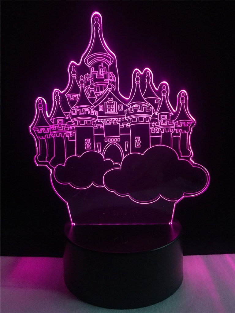 Dream Sky Castle 3D Illusion Lamp Night Light