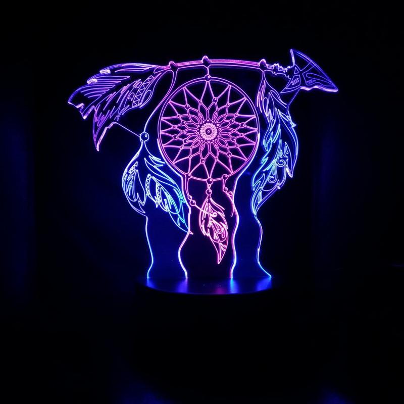 Dreamcatcher Baby 3D Illusion Lamp Night Light