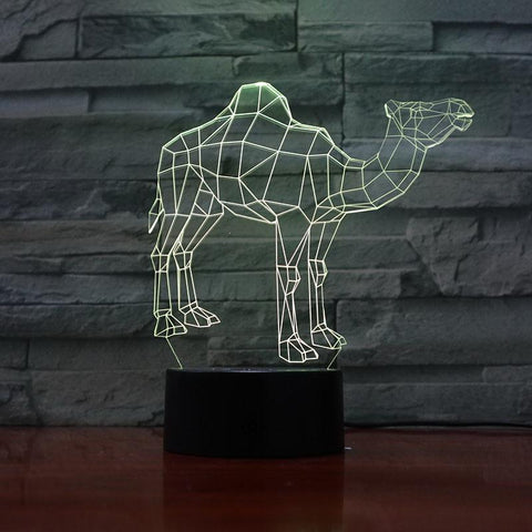 Image of Dromedary camel 3D Illusion Lamp Night Light