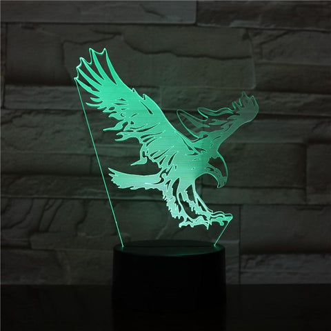 Image of Eagle 3D Illusion Lamp Night Light