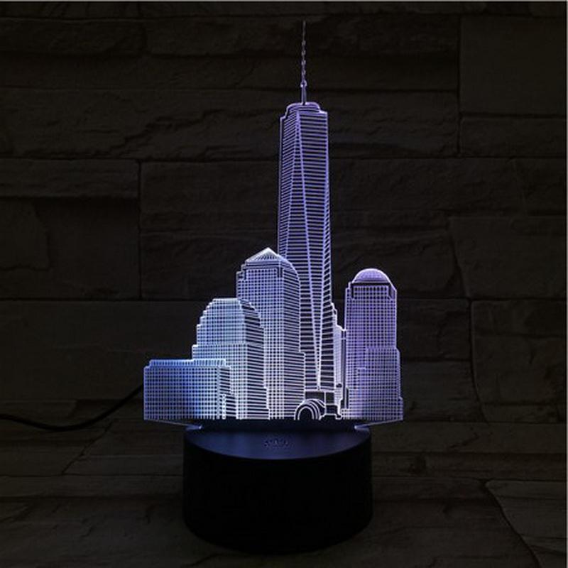 Empire State Building 3D Illusion Lamp Night Light