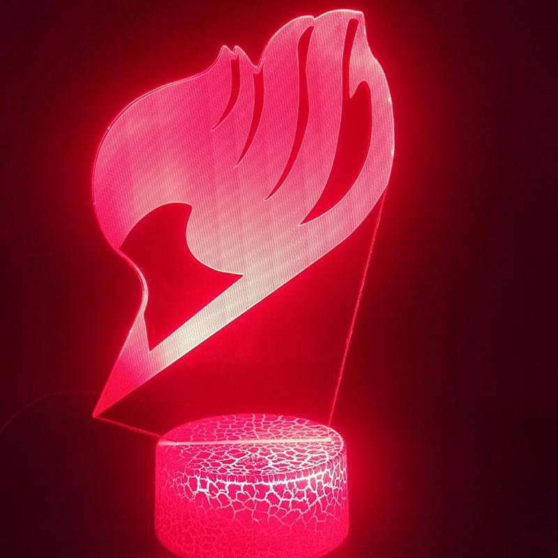 Fairy Tail 3D Illusion Lamp Night Light