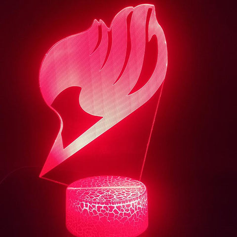 Image of Fairy Tail 3D Illusion Lamp Night Light