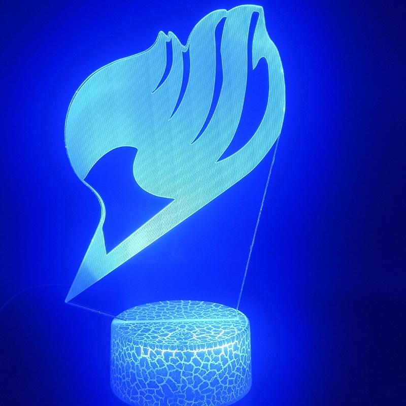 Fairy Tail 3D Illusion Lamp Night Light