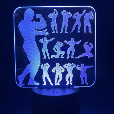 Image of Figure Sport 3D Illusion Lamp Night Light