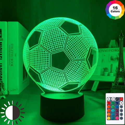 Image of Football Ball 3D Illusion Lamp Night Light