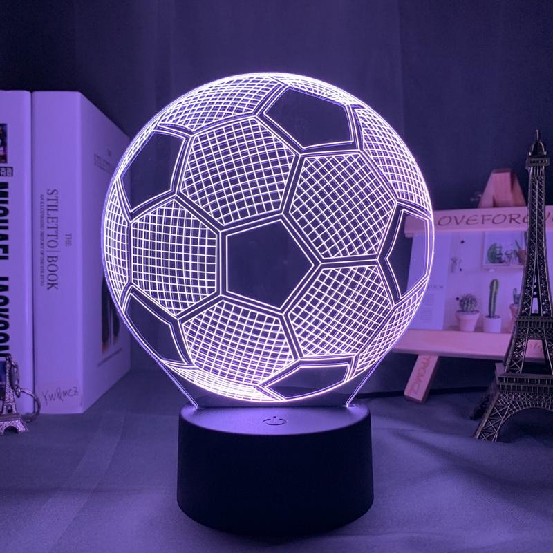 Football Ball 3D Illusion Lamp Night Light
