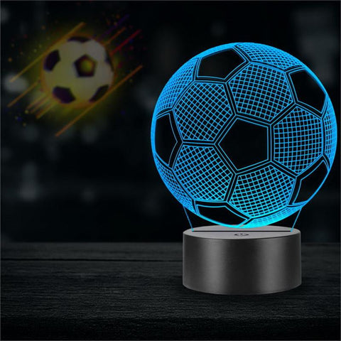 Image of Football Crack Base 3D Illusion Lamp Night Light
