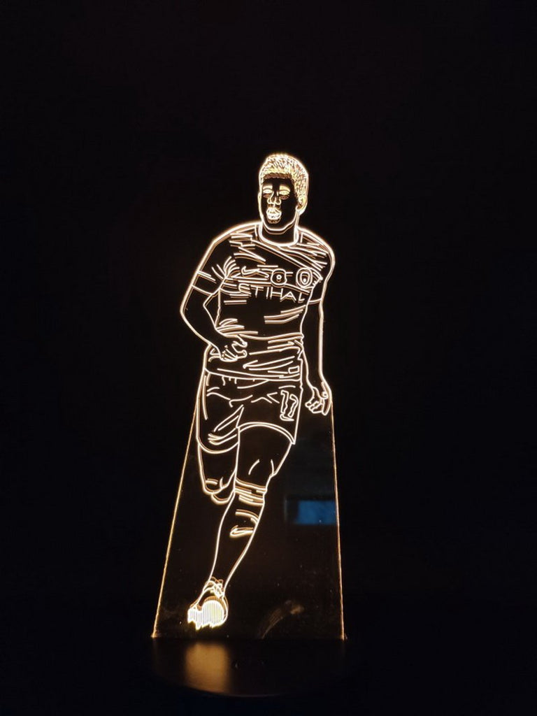 Football star Kevin Braun bright base 3D Illusion Lamp Night Light