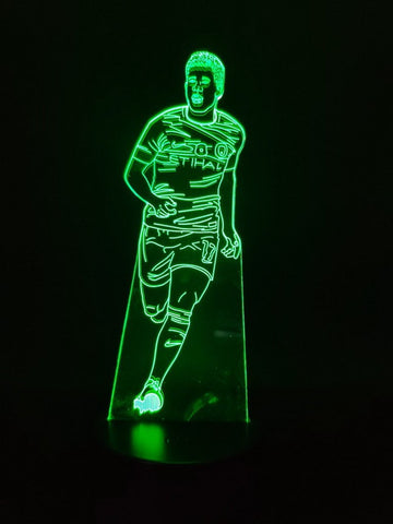Image of Football star Kevin Braun bright base 3D Illusion Lamp Night Light