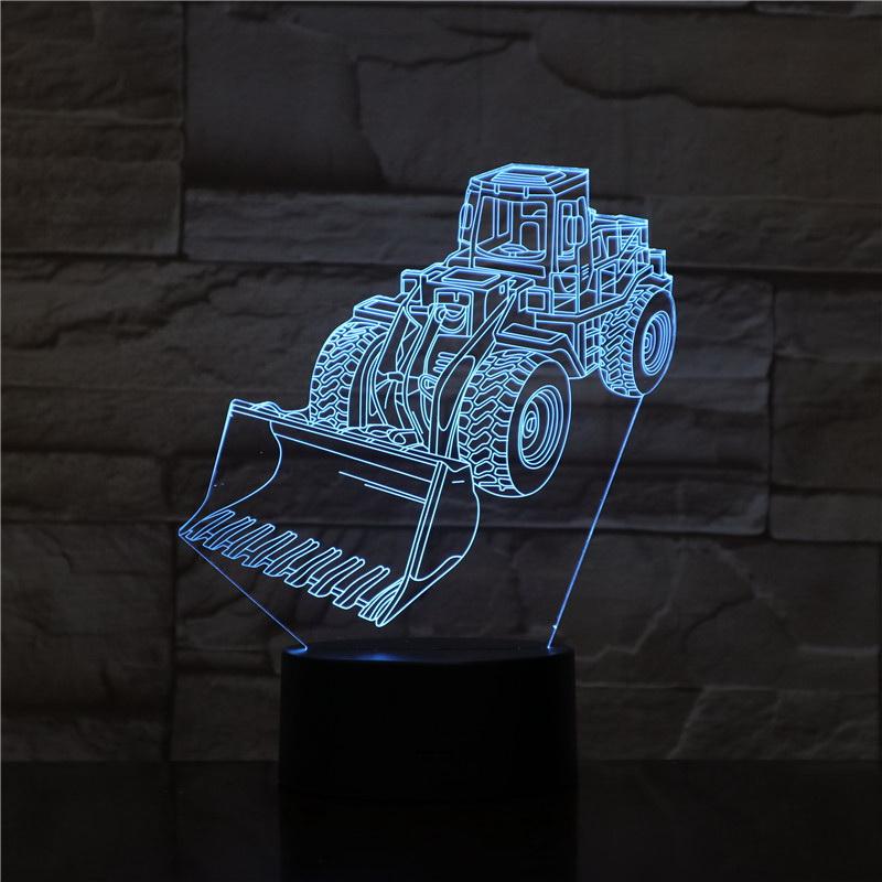 Forklift 3D Illusion Lamp Night Light