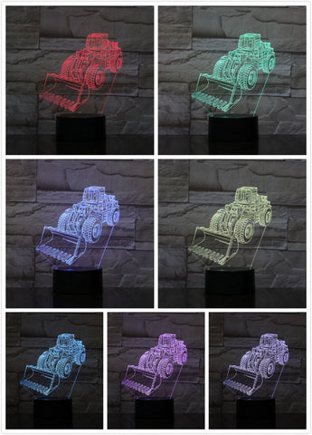 Image of Forklift 3D Illusion Lamp Night Light