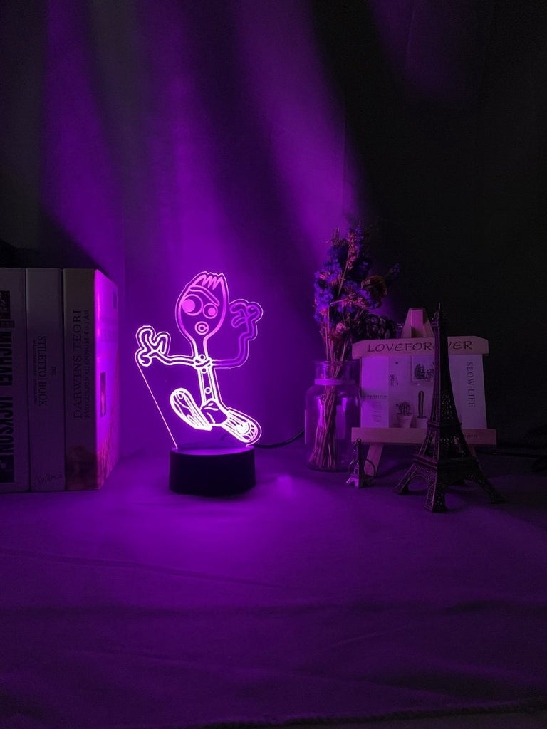 Forky Figure 3D Illusion Lamp Night Light