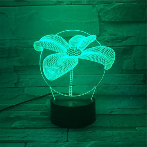 Image of Four Leaf Clover 3D Illusion Lamp Night Light