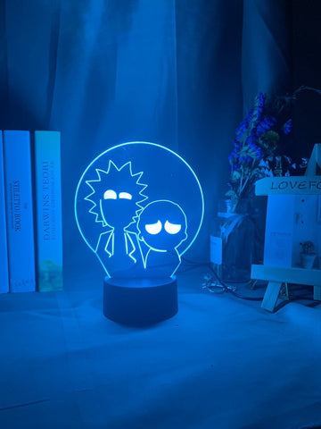 Image of Funny Rick and Morty Figure 3D Illusion Lamp Night Light