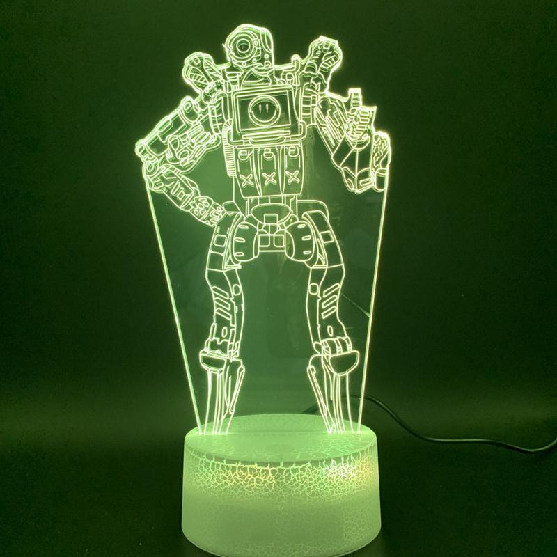 Game APEX Legends PathFinder Figure 3D Illusion Lamp Night Light