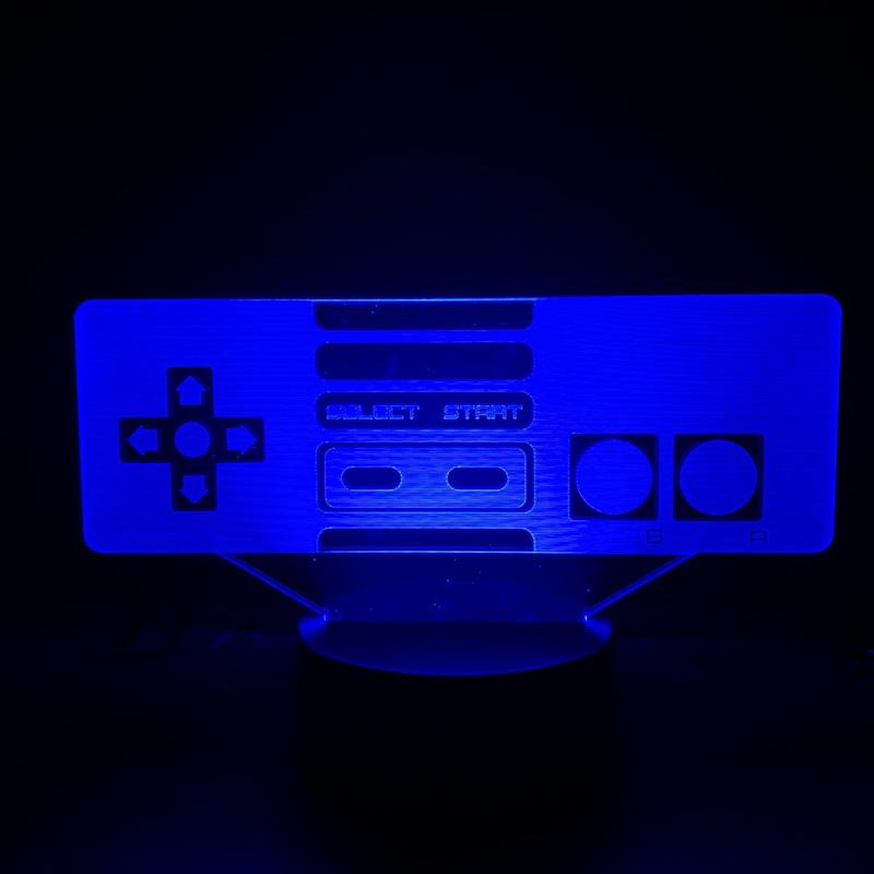 Game controllers 3D Illusion Lamp Night Light