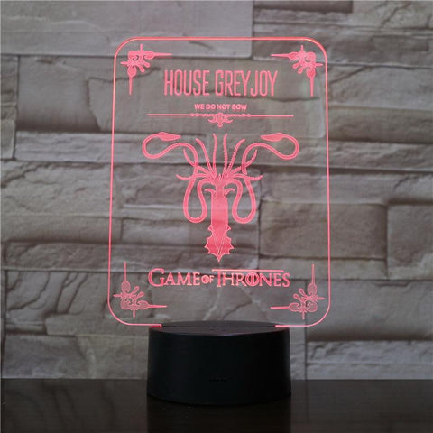 Image of Game of Throne House Greyjoy 3D Illusion Lamp Night Light