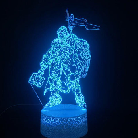 Image of Game Overwatch Hero Brigitte 3D Illusion Lamp Night Light