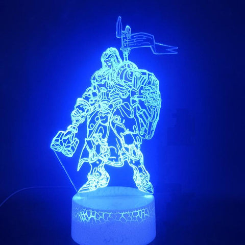 Image of Game Overwatch Hero Brigitte 3D Illusion Lamp Night Light