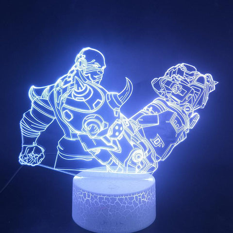 Image of Game Overwatch Hero Doomfist 3D Illusion Lamp Night Light