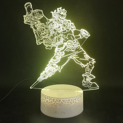 Image of Game Overwatch Hero Junkrat 3D Illusion Lamp Night Light