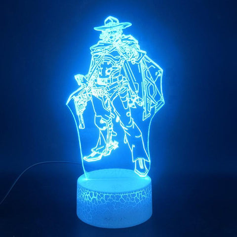 Image of Game Overwatch Hero Macree 3D Illusion Lamp Night Light