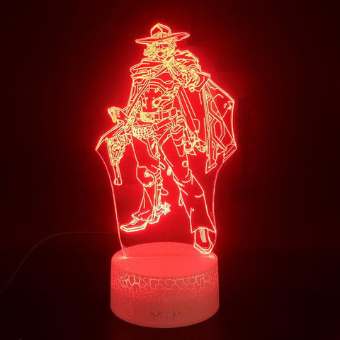 Image of Game Overwatch Hero Macree 3D Illusion Lamp Night Light