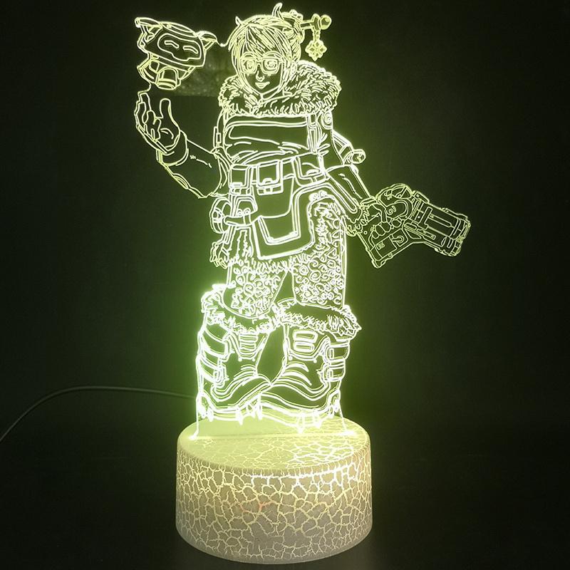 Game Overwatch Hero Mei 3D Illusion Lamp Night Light
