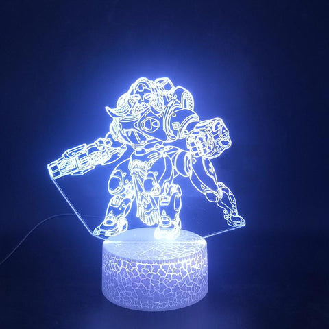 Image of Game Overwatch Hero Orisa 3D Illusion Lamp Night Light
