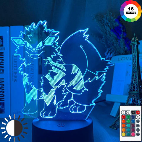 Image of Game Pokemon Go Arcanine Room 3D Illusion Lamp Night Light