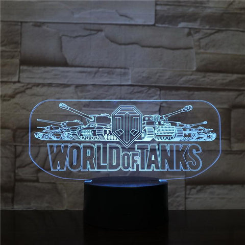 Image of Game World of Tanks 3D Illusion Lamp Night Light