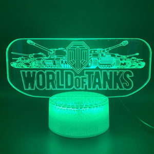 Game World of Tanks Bed Room 3D Illusion Lamp Night Light