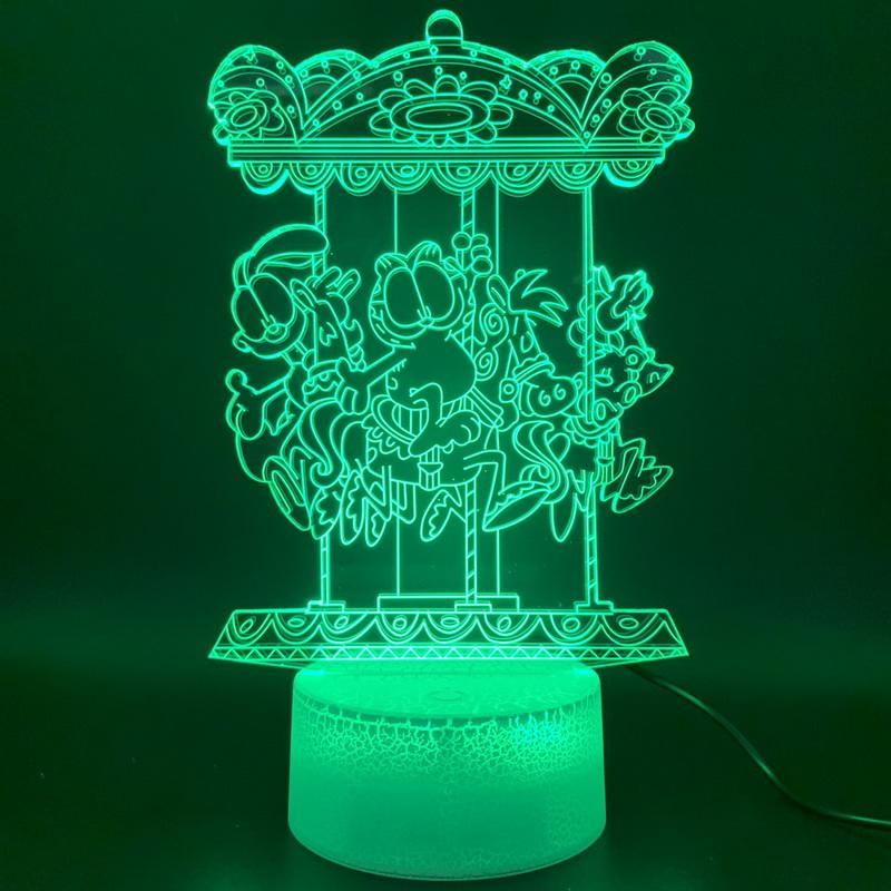 Garfield Odie Comic 3D Illusion Lamp Night Light